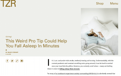 This Weird Pro Tip Could Help You Fall Asleep In Minutes